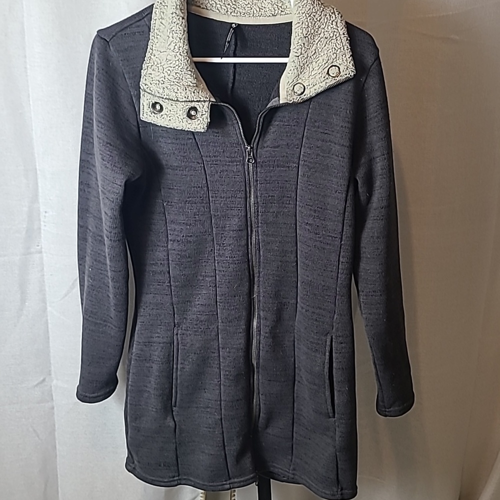 Kuhl Women’s Knit Jacket Coat Size Med Gray Full Zip Sweater